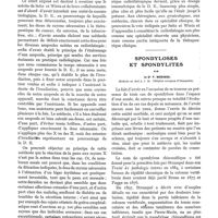 0433 - Page 429 - Le dosage ionométrique en radiothérapie. Travail du laboratoire de la clinique thérapeutique de la Pitié, par le Dr P. Schrumpf-Pierron. Moyens d'augmenter la dose de profondeur / Spondyloses et spondylites, par le Dr P. Modinos