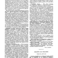 0508 - Page 500 - Sociétés savantes. Société médicale des hôpitaux. Séance du 3 juin 1921 / Société de biologie. Séance du 4 juin 1921