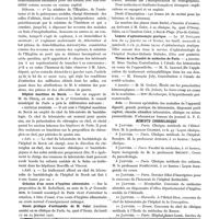 0053 - Page 30 - Nouvelles. Asiles d'aliénés / Hôpital maritime de Berck / Création d'un cours d'hygiène alimentaire / Cours pratique d'orthopédie de M. Calot (onzième année) en sa clinique de Paris, 69, quai d'Orsay, du lundi 17 au 24 janvier 1921 / Leçons d'ophtalmologie pratique / Thèses de la Faculté de médecine de Paris / Avis / Mémento chronologique