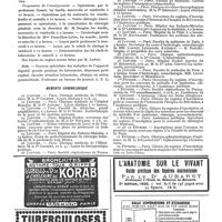 0098 - Page 57 - Nouvelles. Clinique chirurgicale de la Salpêtrière / Avis / Mémento chronologique