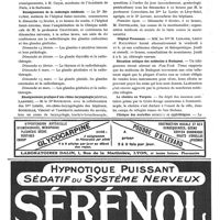 0147 - Page 85 - Nouvelles. Les amis de l'Université / Enseignement de la radiologie médicale / Enseignement pratique d'oto-rhino-laryngologie (Hôpital Laennec) / Clinique d'accouchement et de gynécologie Baudelocque (125, boulevard Port-Royal) / Hôpital Trousseau / Situation critique des médecins à Budapest / Le choléra en Turquie / Clinique des maladies cutanées et syphilitiques