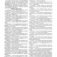 0198 - Page 115 - Nouvelles. Thèses de la Faculté de médecine de Paris / Mémento chronologique
