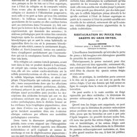 0214 - Page 164 - La sidérose hépatique. Pathogénie et physiologie pathologique, par les Prs A. Gilbert et H. Surmont / Restauration du pouce par greffe du gros orteil, par Raymond Grégoire