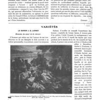 0329 - Page 184 - Libres propos. Les soins aux pensionnés de guerre épilogue [Cornet] / Variétés. Le baron J.-D. Larrey. Homme de coeur et de devoir