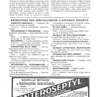 0375 - Page 209 - Revue des revues. Cure radicale de la hernie crurale (F.-M. Cadenat, Rev. de chirurg., 1920, n° 2) / Répertoire des spécialités de l'appareil digestif