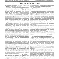 0465 - Page 263 - Scènes médicales. Dîner chez un spécialiste [Dr Pierre Maurel] / Revue des revues. Des psychoses puerpérales (Rouvier, d'Alger, Sud médical, 15 avril 1920, p. 1230-1237) [H. Roger] / Rôle pathogène des émotions. Le syndrome émotionnel et les maladies nerveuses d'origine émotive (Margarot et Fraisse, Sud médical, 15 janvier 1920, p. 1129-1152) [H. Roger] / La déminéralisation des neurasthéniques