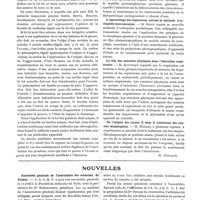 0467 - Page 264 - Revue des sociétés. Société de médecine légale de France. Séance du 14 mars 1921 / Société de médecine de Paris. Séance du 8 avril 1921 / Nouvelles. Assemblée générale de l'association des médecins de France