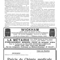0468 - Page 265 - Nouvelles. Assemblée générale de l'association des médecins de France / Syndicat des médecins de la Seine (Siège social, 28, rue Serpente, VIe)