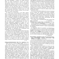 0621 - Page 351 - Revue des revues. Diabète et goitre exophtalmique (Marcel Labbé, Ann. de méd., 1920, n° 2) / L'hypercholestérinémie dans les néphrites (Cordier, Boulud et Colrat, Journ. d'urol., 1920, n° 2) / Que faut-il entendre par cellules aberrantes mastoïdiennes ? (Pr Mouret et médecin-major Seigneurin, Revue de Laryngologie, n° 10, 31 mai 1920) [J. Tarneaud] / L'examen de la gorge dans le botulisme (Dr Vernieuwe, Revue de Laryngologie, n° 11, 15 juin 1920) [J. Tarneaud] / Les troubles psychiques dans les psychonévroses. Leur physionomie clinique (Blanchard, Sud médical, 15 mai 1920, p. 1201-1202) [H. Roger]
