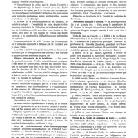 0627 - Page 354 - Nouvelles. Institut d'hydrologie et de climatologie / Société française d'hygiène / Clinique chirurgicale de la Salpêtrière / Cours de perfectionnement d'oto-rhino-laryngologie (Clinique oto-rhino-laryngologique de l'Hôpital Lariboisière) / Cours de perfectionnement d'oto-rhino-laryngologie (Faculté de médecine de Bordeaux) / Association française d'urologie / Thèses de la Faculté de médecine de Paris