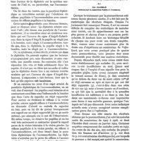 0063 - Page 59 - Paralysie diphtérique de l'accommodation, par le Dr Poulard / Résultats éloignés du traitement de la tuberculose pulmonaire par le pneumothorax thérapeutique, par Chr. Saugman
