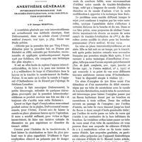0090 - Page 86 - Insuffisance tricuspidienne par endocardite pneumococcique. Diagnostic des insuffisances tricuspidiennes, par R. Lutembacher / Anesthésie générale. Intercricothyroidienne par trachéo-fistulisation, avec insufflation d'oxygène, par le Dr Georges Rosenthal