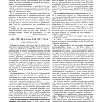 0111 - Page 103 - Sociétés savantes. Académie de médecine. Séance du 12 juillet 1921 / Société médicale des hôpitaux. Séance du 8 juillet 1921