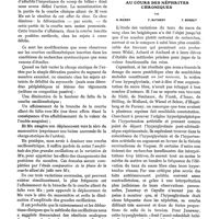 0144 - Page 136 - Pression artérielle et changement de position du membre. Méthode d'analyse de l'activité fonctionnelle du coeur, par le Dr René Moulinier / Les variations du taux du sucre libre et du sucre protéidique dans le plasma au cours des néphrites chroniques, par H. Bierry, F. Rathery, F. Bordet