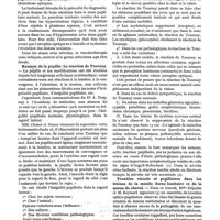 0187 - Page 175 - Revue annuelle. L'ophtalmologie en 1921, par le Dr F. Terrien. Troubles oculaires et otite moyenne / Examen de la pupille. La réaction de Tournay / Troubles visuels et pupillaires dans les lésions de la moelle dorso-lombaire et de la queue de cheval
