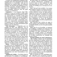 0195 - Page 183 - Complications oculaires de l'érysipèle de la face, par le Dr P. Prélat. Annexes / Orbite