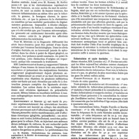 0215 - Page 203 - Revue annuelle. La stomatologie en 1921, par le Dr P. Fargin-Fayolle. Pathologie de la bouche et des mâchoires / Tuberculose et carie dentaire