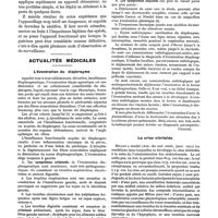 0219 - Page 207 - De la confection des appareils de radiumthérapie dans les néoplasmes des mâchoires, par le Dr J. Bercher / Actualités médicales. L'éventration du diaphragme / La crise nitritoïde