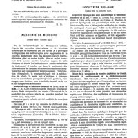 0340 - Page 324 - Sociétés savantes. Académie des sciences. Séance du 3 octobre 1921 / Séance du 10 octobre 1921 / Académie de médecine. Séance du 11 octobre 1921 / Société de biologie. Séance du 15 octobre 1921