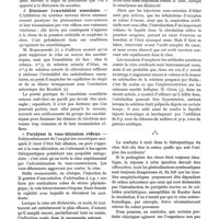 0465 - Page 449 - Considérations sur la prophylaxie et la thérapeutique du choc colloïdal, par M. Auguste Lumière. c. Empêcher l'action brusque des floculats sur les vaisseaux cérébraux / d. Diminuer l'excitabilité vasculaire / e. Paralyser la vaso-dilatation réflexe / f. Compenser le déséquilibre entre le volume de la circulation dilatée et celui du sang