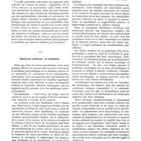 0116 - Page 104 - Revue annuelle. La psychiatrie en 1928, par A. Baudouin et Noël Péron. Psychonévroses et psychanalyse / Démence précoce : la catatonie