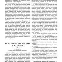 0195 - Page 183 - Cataracte et diabète, par le Pr F. Terrien. Infection / Traitement des ulcères à hypopyon, par le Dr E. Velter / I. Ulcères par manque de résistance
