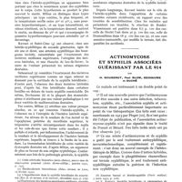 0216 - Page 194 - Revue annuelle. La syphilis en 1933, par G. Milian et L. Brodier. Bismuth / syphilis héréditaire / Actinomycose et syphilis associées guérissant par le 914, par H. Gougerot, Paul Blum, Dechaume et Duché