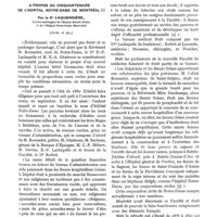 0081 - Page 48 - Variétés. Contagion sacrée [Dr E. Lacoste] / A propos du cinquantenaire de l'hôpital Notre-Dame de Montréal, par le Dr Laquerrière (Suite et fin.)