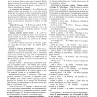 0098 - Page 61 - Nouvelles. Conférence à Venise sur Scarpa par le professeur Giordano / Le centenaire des allumettes / Hôpital Bretonneau / Clinique médicale, hôpital Cochin / Faculté de médecine de Montpellier / Union nationale des anciens combattants coloniaux / Hôpital de la charité / Conférences de neurologie oculaire. (clinique ophtalmologique de l'Hôtel-Dieu) / Cours de perfectionnement sur les maladies du coeur et des vaisseaux