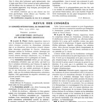 0118 - Page 79 - Sociétés savantes. Société de biologie. Séance du 7 janvier 1933 / Revue des congrès. IIIe congrès international du rhumatisme. Paris, 13-15 octobre 1932. Première question : les symptômes initiaux du rhumatisme chronique