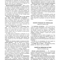 0318 - Page 245 - Sociétés savantes. Société de biologie. Séance du 25 février 1933 / Société française de gynécologie. Séance du 16 janvier 1933 / Société de médecine de Paris. Séance du 28 janvier 1933