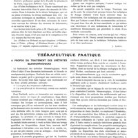 0426 - Page 333 - Chronique des livres. Le pH en dermatologie, par Louis Spillmann... ; Marcel Vérain... ; Jacques Weis... (Masson et Compagnie, à Paris, éditeurs) / Fiches techniques de chimie biologique, par Paul Fleury... 1933 (Les éditions Véga, Paris) [J. Lewin] / Thérapeutique pratique. A propos du traitement des urétrites blennorragiques