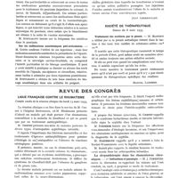 0533 - Page 426 - Sociétés savantes. Société médicale des hôpitaux de Paris. Séance du 28 avril 1933 / Société de thérapeutique. Séance du 8 mars 1933 / Revue des congrès. Ligue française contre le rhumatisme. Compte rendu de la réunion clinique du lundi 13 mars 1933 / La chrysothérapie dans les rhumatismes chroniques