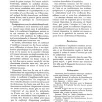 0145 - Page 131 - Valeur du coefficient d'impédance dans le diagnostic des hyperthyroïdies, par le Dr Roger Lamy. Valeur du coefficient d'impédance dans l'hyperthyroïdie et le goitre simple. Comparaison avec le métabolisme basal / Conclusion