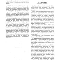 0195 - Page 177 - Revue annuelle. La stomatologie en 1937, par R. Thibault. Thérapeutique / Manifestations et complications bucco-dentaires chez le diabétique, par le Dr René Marie / 1° Manifestations bucco-dentaires symptomatiques