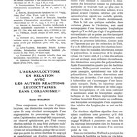 0211 - Page 193 - Pseudo-syndromes de Korsakoff consécutifs à l'intoxication oxycarbonée, par J. Ajuriaguerra et G. Daumézon. Diagnostic / L'agranulocytose en relation avec les autres réactions leucocytaires dans l'organisme, par Gunter Wallbach
