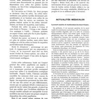 0437 - Page 419 - L'évolution des empreintes chez les primates, par MM. R. Piédelièvre et Druilhe / Actualités médicales. La mort subite et inattendue du nourrisson