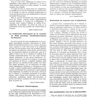 0525 - Page 507 - Actualités médicales. Conservation du sang en vue de la réaction de Bordet-Wassermann / Le traitement chirurgical de la maladie de Pick (cirrhose cardiotuberculeuse de Hutinel) / Purpura hémorragique / Production de tumeurs par le thorostrat / Une complication rare de la thoracentèse