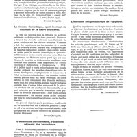 0526 - Page 508 - Actualités médicales. Une complication rare de la thoracentèse / La mouche domestique, agent éventuel de diffusion de la fièvre ondulante / L'adrénaline intraveineuse, traitement adjuvant des brucelloses / L'hormone antigonadotrope de l'épiphyse