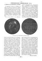Reproduction de la médaille offerte au Professeur Sergent - Paris médical : la semaine du clinicien