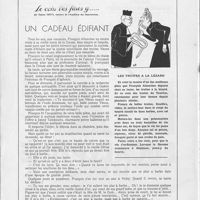 0024 - Page sans numérotation - Le coin des fines g…, par Gaston Derys. Un cadeau édifiant. Les truites à la lézard