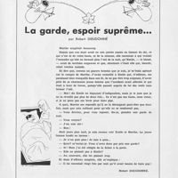 0018 - Page sans numérotation - Les contes d’Apothicaire. La garde, espoir suprême…, par Robert Dieudonné