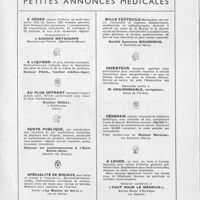 0024 - Page sans numérotation - Petites annonces médicales