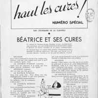 0003 - Page 1 - Haut les cures !. Numéro spécial sur l'échiquier de la clientèle. Béatrice et ses cures