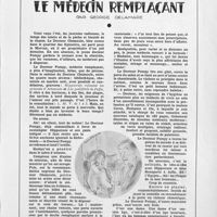 0028 - Page sans numérotation - Le médecin remplaçant, par George Delamare