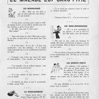 0029 - Page sans numérotation - Le malade est sans pitié. Les mondaines / La douloureuse / Les demi-mondaines / Les esprits forts