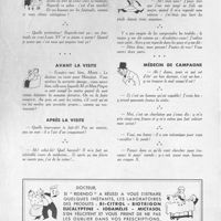 0030 - Page sans numérotation - Dans le salon d’attente / Avant la visite / Après la visite / Tout le monde en bas, le major est la ! / Médecin de campagne