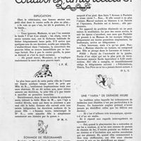 0025 - Page sans numérotation - Collaborez, amis lecteurs !. Explication / Échange de télégrammes / Une "varia" de dernière heure