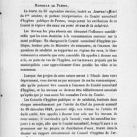 0123 - Page 121 - Régime des Eaux. Paris, le 20 octobre 1884