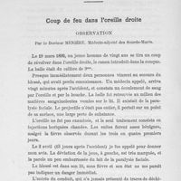 0018 - Page 140 - Séance du 1er décembre 1893 : Coup de feu dans l'oreille droite